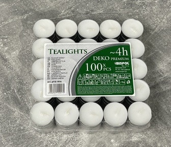 Свечи чайные Біспол  100 штук (102813), фото 1