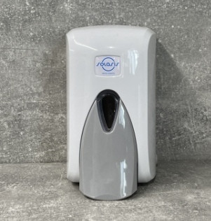 Дозатор для рідкого мила Solaris білий 0,5 л пластик (S5), фото 1