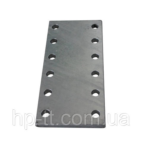 Пластина для підіймання опорного колеса, 110x240x10 Ø 12,2 мм 63516, фото 1
