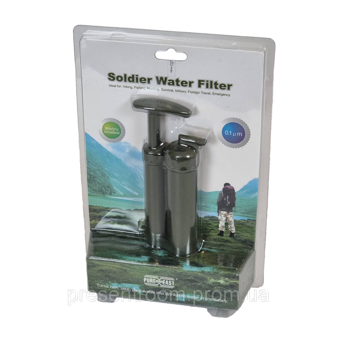 Фильтр для очистки воды Gymtop SWF-2000 обеззараживатель дезинфектор походный армейский туристический компактн - фото 2 - id-p1670994612
