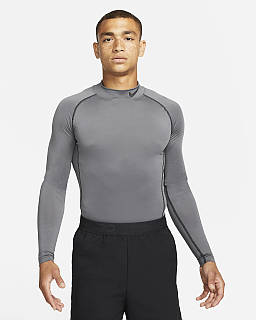 Nike compression mock long sleeve top best sale