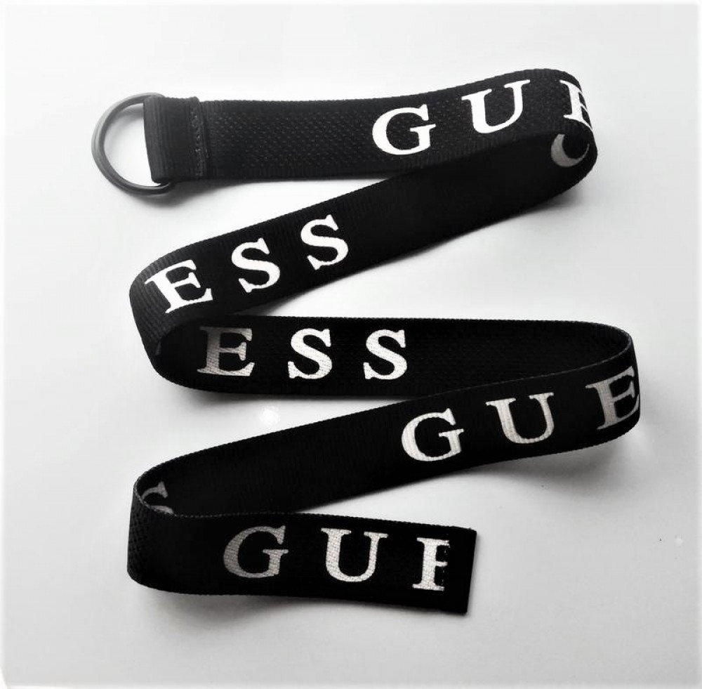Тканинний ремінь Guess чорний унісекс
