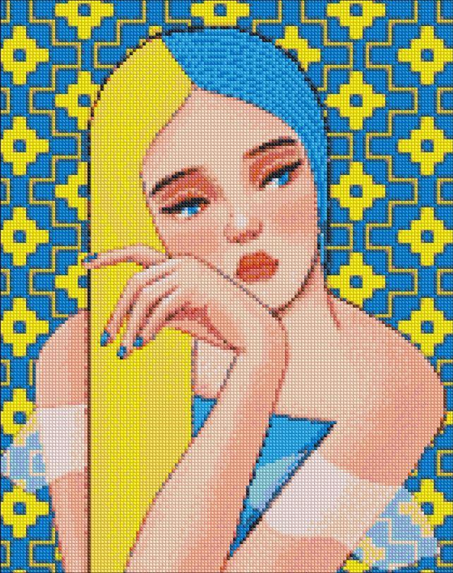 AMO7243 Набір алмазної мозаїки на підрамнику Непохитна