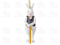 Lefard China Фигурка декоративная Пасхальная коллекция Кролик с тростью 10см 192-248