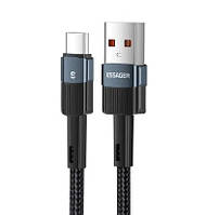 Кабель питания USB - Type-C Essager 6A 66W для зарядки и передачи данных 100 см