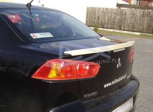 Лип спойлер Митсубиси Лансер 10 (Mitsubishi Lancer 10), накладка на ...