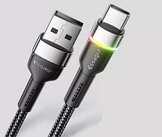 Кабель живлення USB - Type-C Essager 3A для заряджання та передачі даних 50 см