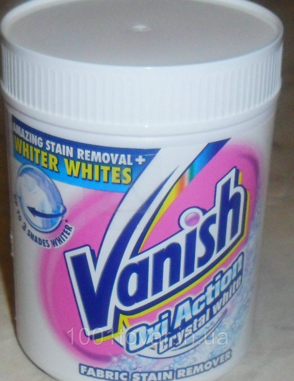 Плямовивідник порошковий для тканин Vanish Oxi Action, Crystal White, 500 р., фото 1