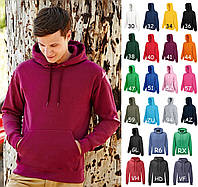 Мужская толстовка худи Fruit of the loom с начесом CLASSIC HOODED SWEAT с капюшоном на тонком флисе