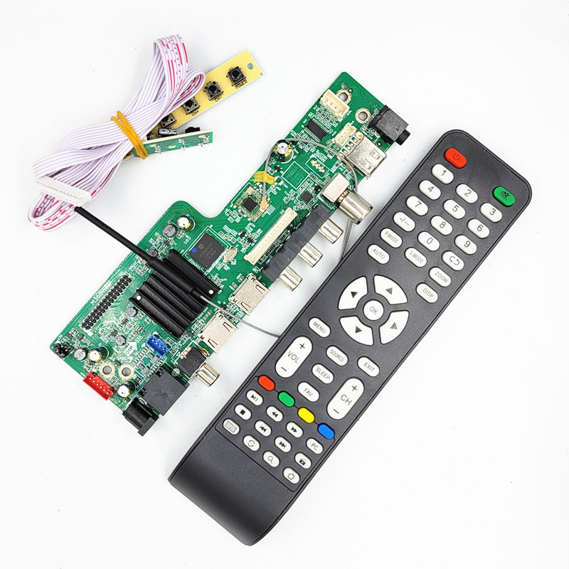 Універсальный скалер M368V3.0 Smart TV Android 9.0 1G+8G + кнопки