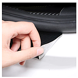 Карбонові захисні накладки на пороги авто з логотипом без логотипу Універсальні всі моделі та марки автомобілів, фото 3