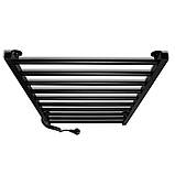 Рушникосушка електрична Flyme Black EF 10L (терморегулятор, таймер) ліве підключення, фото 5