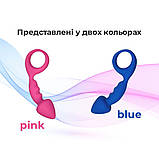 Анальна пробка Adrien Lastic Budy Blue із стимулюючою ніжкою, макс. діаметр 2,5 см sonia.com.ua, фото 4