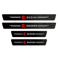 Наклейки на пороги карбоновые Suzuki все модели и другие марки автомобилей style1