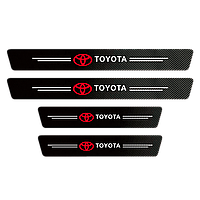 Наклейки на пороги карбонові Toyota всі моделі та інші марки автомобілів