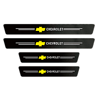 Наклейки на пороги карбонові Chevrolet всі моделі та інші марки автомобілів