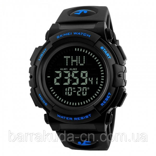 Наручные часы SKMEI 1290BU Black-Blue Smart Watch + Compass - фото 1 - id-p1671101600