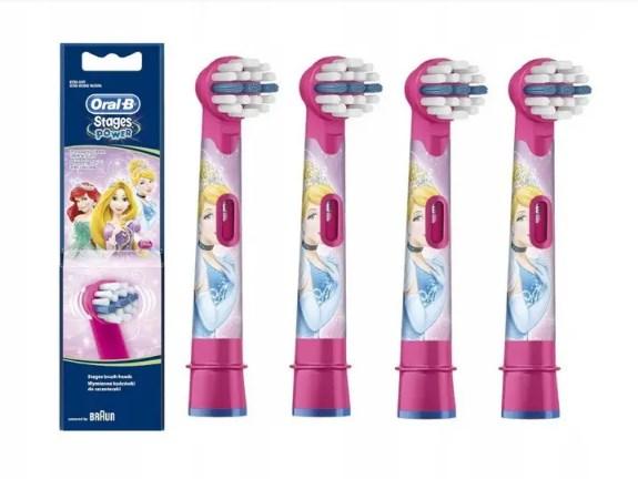 Змінні насадки для дитячої щітки Oral-B Stages Power Русалка 4 шт Орал Бі Браун стейдж русалка, фото 1