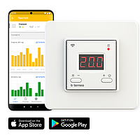 Терморегулятор Terneo AX Белый - настенный программируемый для теплого пола