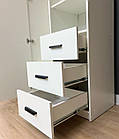 Шафа біла з полицями, шухлядами та кронштейном, фото 4