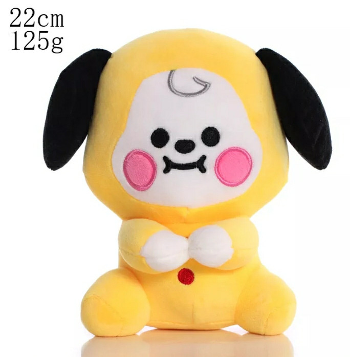 М'яка Іграшка ЧИМІ BT21 Плюш CHIMMY ARMY персонаж BTS 22 см Жовтий (00112)