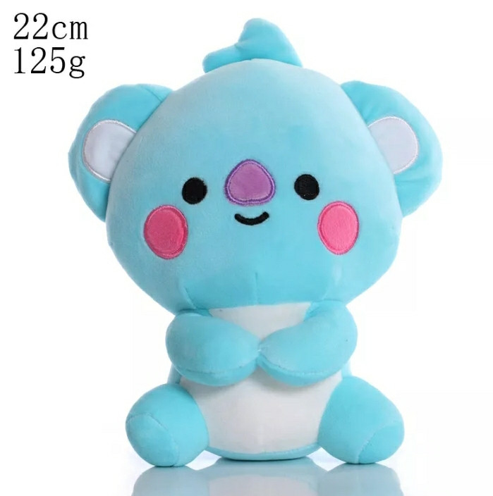 М'яка Іграшка Коала КОЯ BT21 Плюш KOYA ARMY персонаж BTS 22 см Блакитний (00270)