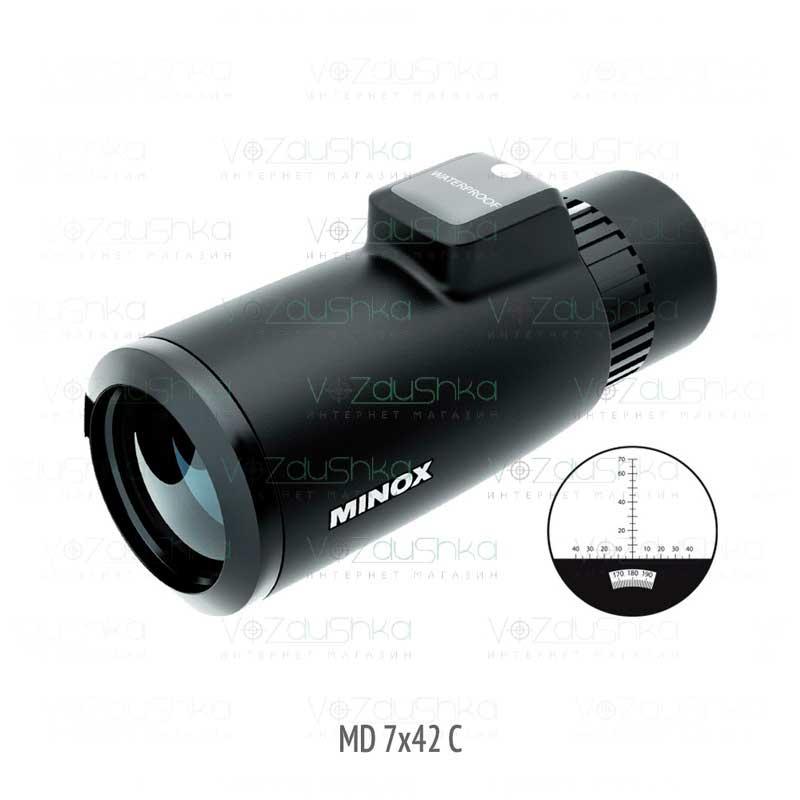 Монокуляр Minox MD 7x42 C з компасом та далекомірною сіткою Black