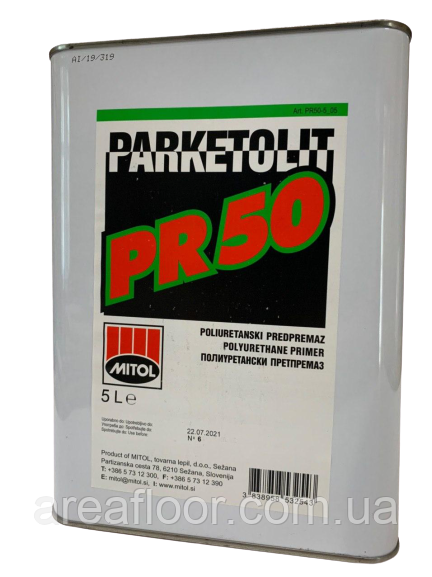 Однокомпонентний поліуретановий грунт Parketolit PR 50 ( 5 кг ), фото 1