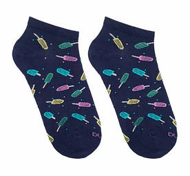 Жіночі або підліткові демісезонні шкарпетки Duna Дюна 3079 стопа 21-23 (р.35-37) темно-синій