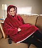 Толстовка-плед з капюшоном і рукавами Huggle Hoodie Blanket, фото 10