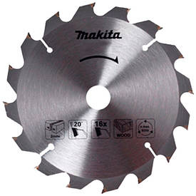 Пиляльний диск Makita ТСТ для дерева 185x30мм x 16 зубів (D-52582)