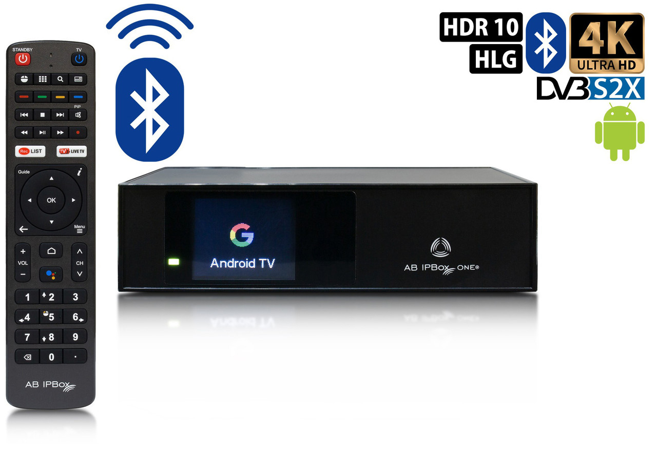 AB IPBox ONE (1x DVB-S2X) + Bt пульт, Голос