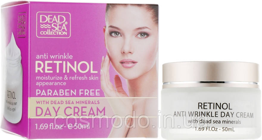 Денний крем проти зморшок з ретинолом і мінералами Мертвого моря Dead Sea Collection Retinol Anti Wrinkle Day
