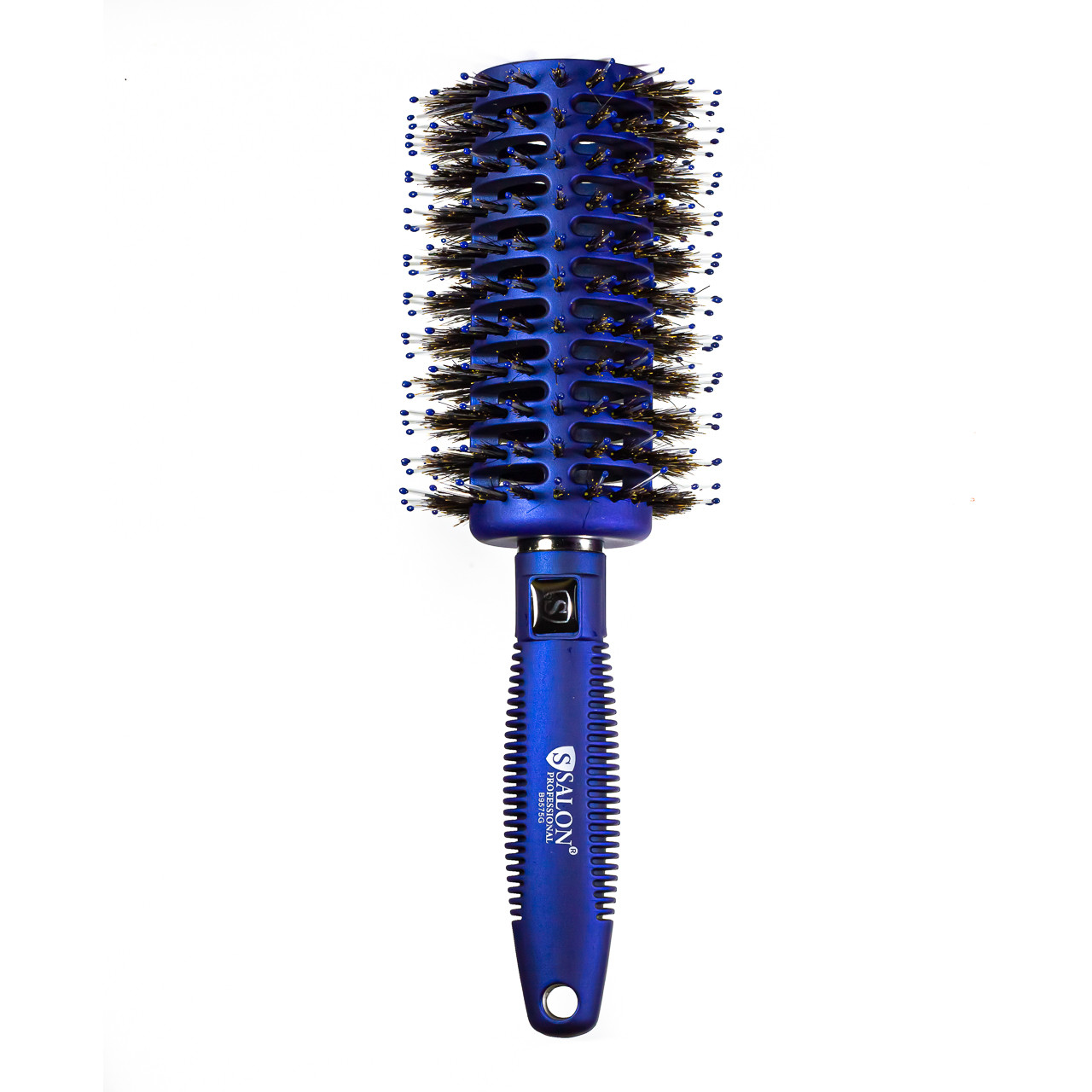 Щітка-брашинг для волосся кругла продувная Salon Professional 9575 G Синя