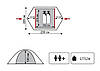 Двомісний намет Tramp Lite Tourist 2 олива, фото 9