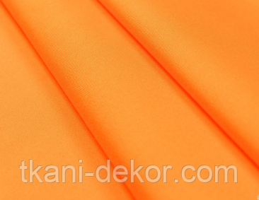 Сатин (хлопкова тканина) яскравий оранжевий однотон (0,75*160)