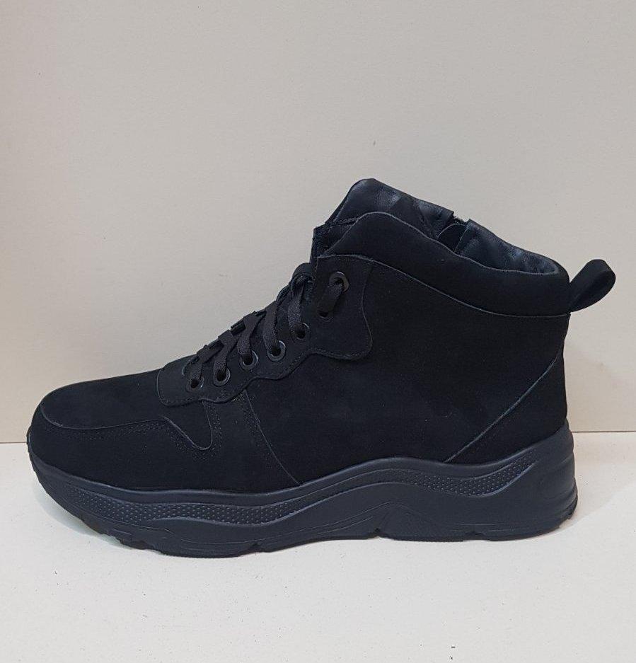 STTOPA деми зима. Розміри 40-45. Кросівки великих розмірів шкіряні. 204-4045 Чорні, фото 1