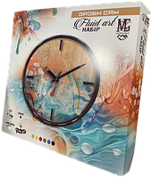 Подарок Флюид арт набор часы MG епоксидний 400*400 см