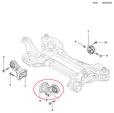 Renault (Original) 112214498R — нижня (ліва) подушка двигуна на Рено Майстер III 2.3dci RWD M9T c 10г., фото 3