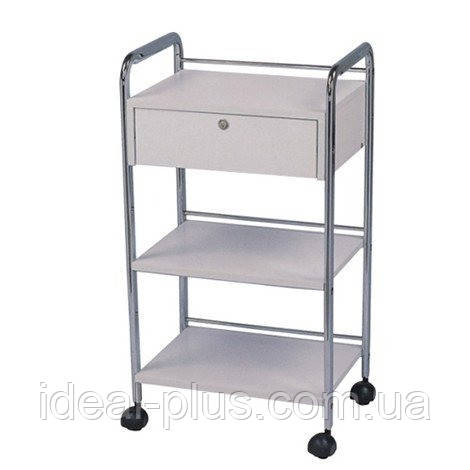 Тележка косметологическая с ящиком стоматологический столик для косметологических аппаратов тумба для мастера, фото 1