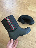 Дутики сноубутси чорні пінка гумові чоботи розмір 37, фото 2