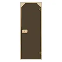Двері для сауни трапеції, бронза 70*190 см