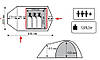 Тримісний намет Tramp Lite Twister 3+1 олива, фото 2