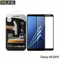 Защитное Стекло С Рамкой MLINE 3D Для Samsung GALAXY A8 2018