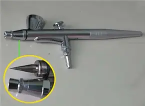 Аерограф професійної одинарної дії, конусне сопло 0,3 мм. TAGORE TG135N, фото 3