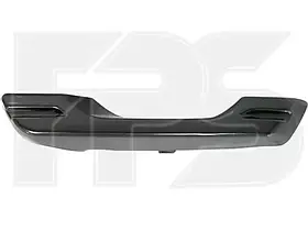 Накладка Решітка в передній бампер нижній Mazda CX-5 15-16 (Тайвань) сірий, під птф