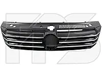 Решетка радиаторная VW Passat B7 USA 11-15 (Китай) черный глянец + хром молдинги