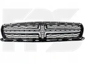Грати радіаторні Dodge Charger 15-STD Type (Тайвань) чорний глянець/сірий