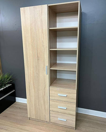 Купить Шкаф из ДСП с ящиками, полками и штангой, цена 5190 грн — Prom ...