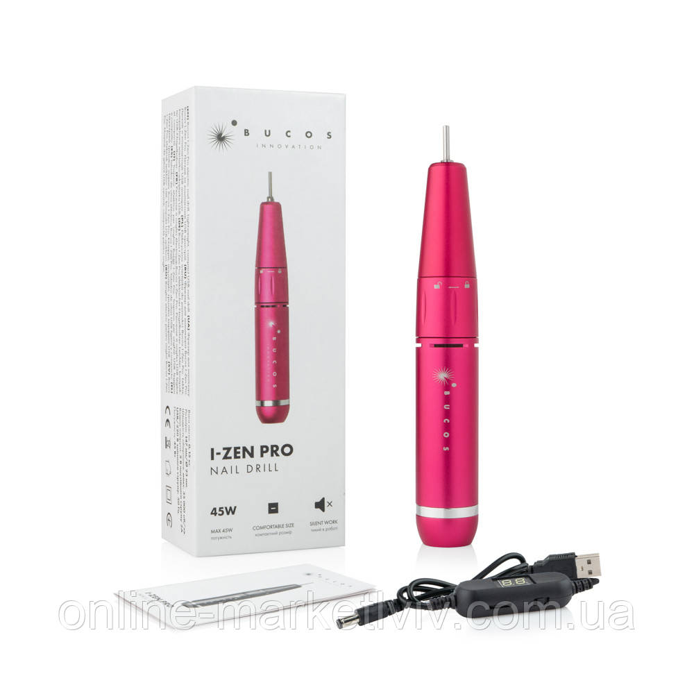 Фрезер для манікюру 45W / 35000 об/хв BUCOS I-ZEN PRO NAIL DRILL / Ручний фрезер